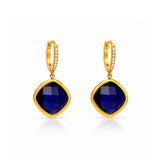 Crystal Bloom Gold Plated Earrings