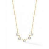 Whisper Petals Diamond Gold Plated Necklace