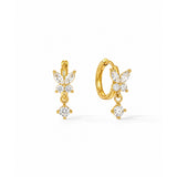 Luxe Diamond Gold Plated Earrings