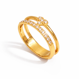 Crystal Heart Ring