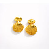 Golden Seashell Earring