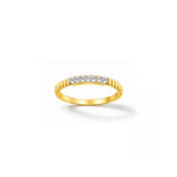 Elara Textured Band Ring