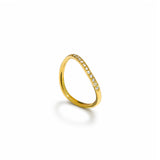 Honey light Curve Ring