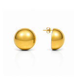 Classic Gold Dome Earrings