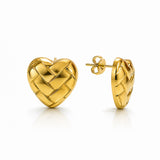 Woven Heart Earrings