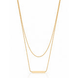 Minimal Layered Gold Plated Necklace