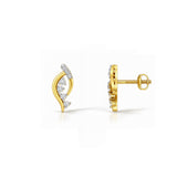Seraphina Diamond Floral Curve Earrings