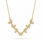 Rosalie Charm Diamond Gold Plated Necklace