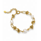 Ivory Knot Gold Plated Bracelet
