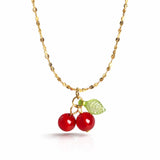 Cherry Muse Pendant Necklace