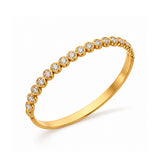 Gold Plated Aurora Diamond Bangle