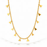 Stellar Kiss Gold Plated Necklace