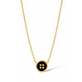 Black Clover Gold Plated Neckalce