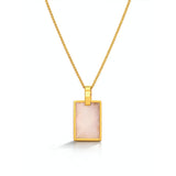 Rectangle Natural Stone Necklace