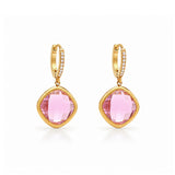 Crystal Bloom Gold Plated Earrings