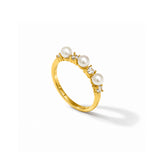 Pearl Radiance Gold Plated Ring