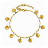 Heartstrings Gold Anklet
