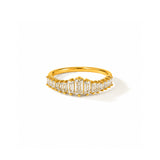 Tiara Diamond Gold Plated Ring