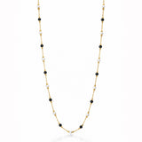Black Beads Gold Plated Mangalsutra