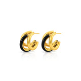 Lustrous Layered Earring