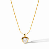 Cupid Glow Diamond Gold Plated Necklace