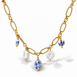 Windswept Charm Gold Plated Necklace