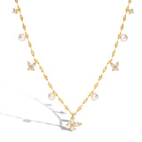 Enchanted Diamond Gold Plated Necklace