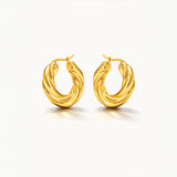 Twisted Bold Hoops