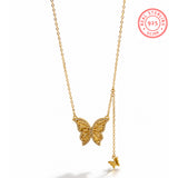 Silver Butterfly Necklace