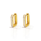 Chic Crystal Hoops