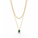 Emerald Double Chain Elegance