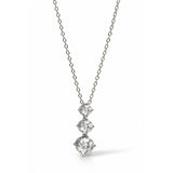 Silver Snowflake Diamond Necklace