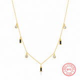 Amber Charm Gold Plated Necklace