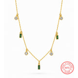 Amber Charm Gold Plated Necklace