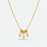 Rio ring crystal pendant