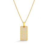 Glacier Glow Tag Necklace