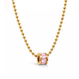 Pink Crystal Necklace