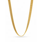 Veloura Gold Plated Mesh Choker Necklace