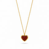 Carnelian Love Gold Plated Pendant
