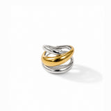 Split Fusion Gold Plated Ring