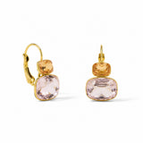 Mermaid Tide Pink Gold Plated Earrings