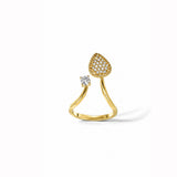 Berry Glow Gold Plated Ring