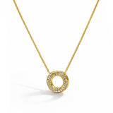 Luminara Crystal Circle Necklace