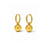 Solis Gold Plated Coin Hoop Earrings