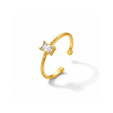 Poise Diamond Gold Plated Ring