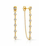 Crystal drizzle Hoops