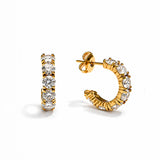 Elegant Sparkle Hoops