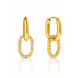 Celeste Crystal Link Earrings