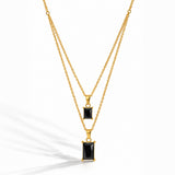 Midnight Prism Gold Plated Necklace