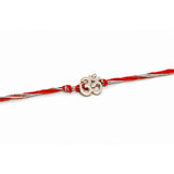 Sacred Om Silver Rakhi